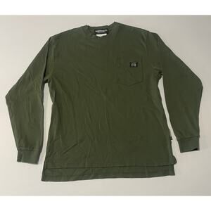 Wolverine Flame Resistant Shirt Mens M Long Sleeve FR Cat 2 NFPA 2112 Green